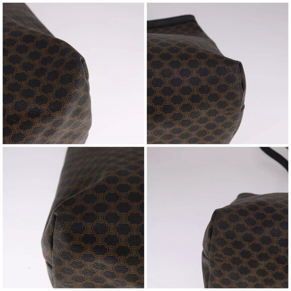 CELINE Macadam Canvas Tote Bag PVC Leather Black Auth yk17145 - Picture 14 of 16